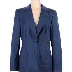 Escada size 40 blazer blue super cute!